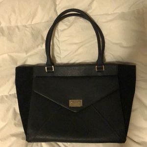 Kate Spade black leather shoulder bag